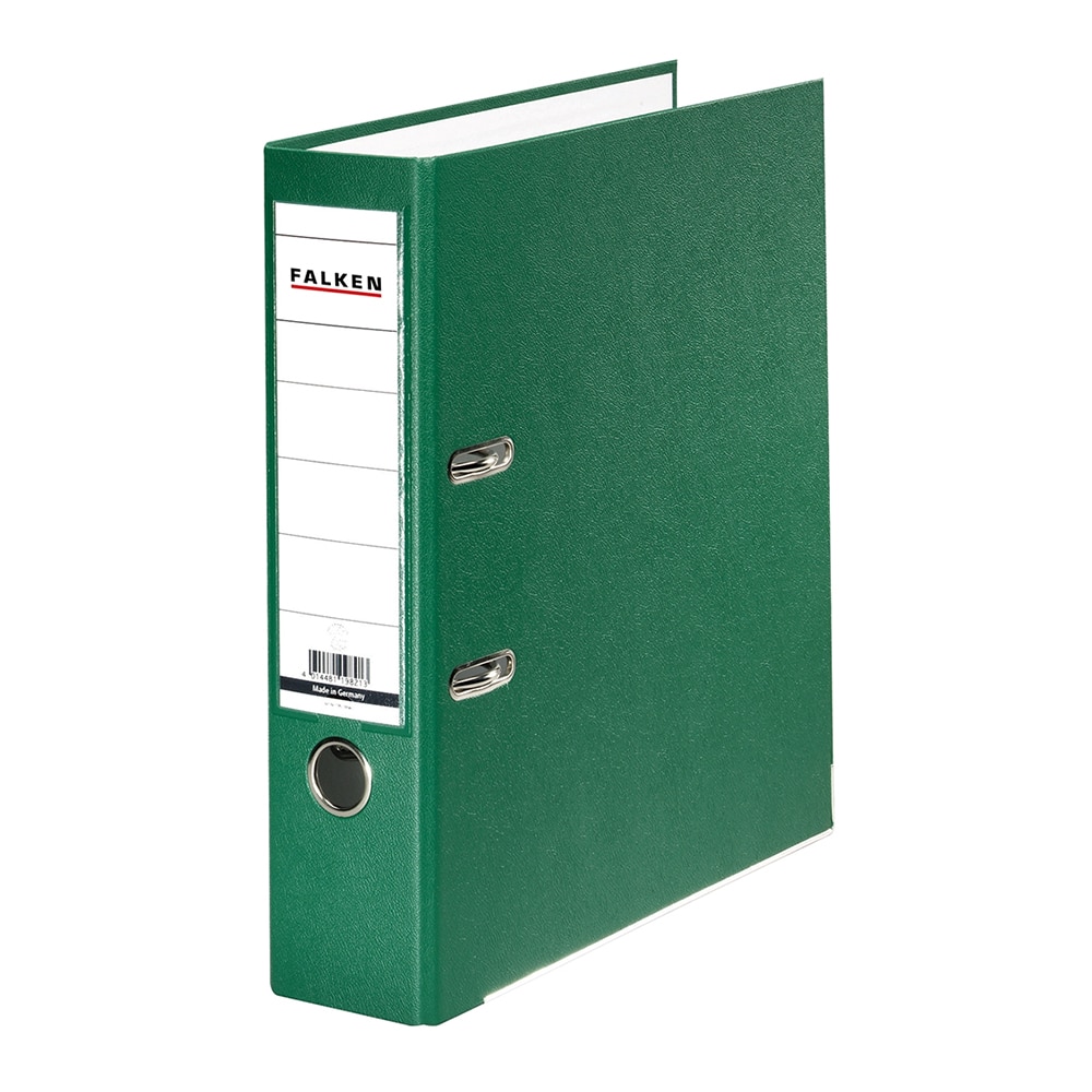 Biblioraft, Falken, PP exterior, carton interior, A4, verde, 318 x 285 mm