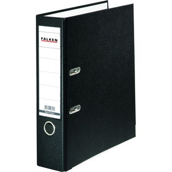 Biblioraft Falken, negru, A4, 80mm, PP exterior, carton interior Biblioraft Falken, negru, A4, 80mm, PP exterior, carton interior
