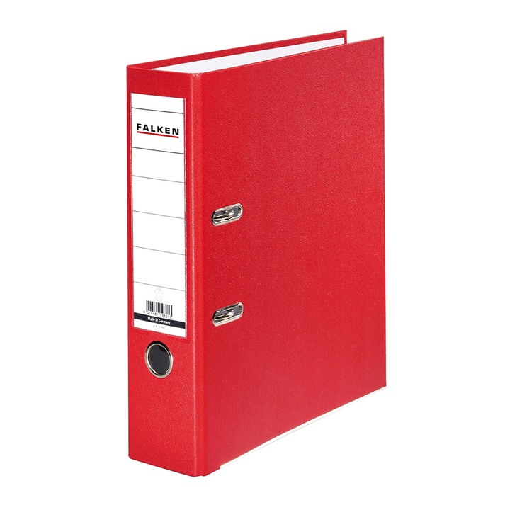 Biblioraft, Falken, PP exterior, carton interior, rosu, A4, 318 x 285 mm