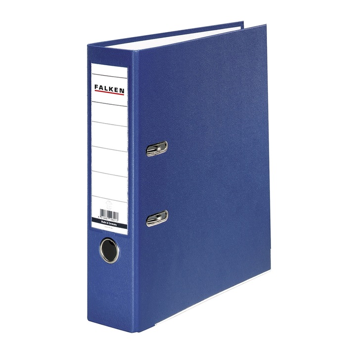 Biblioraft, Falken, PP exterior, carton interior, albastru, A4, 318 x 285 mm