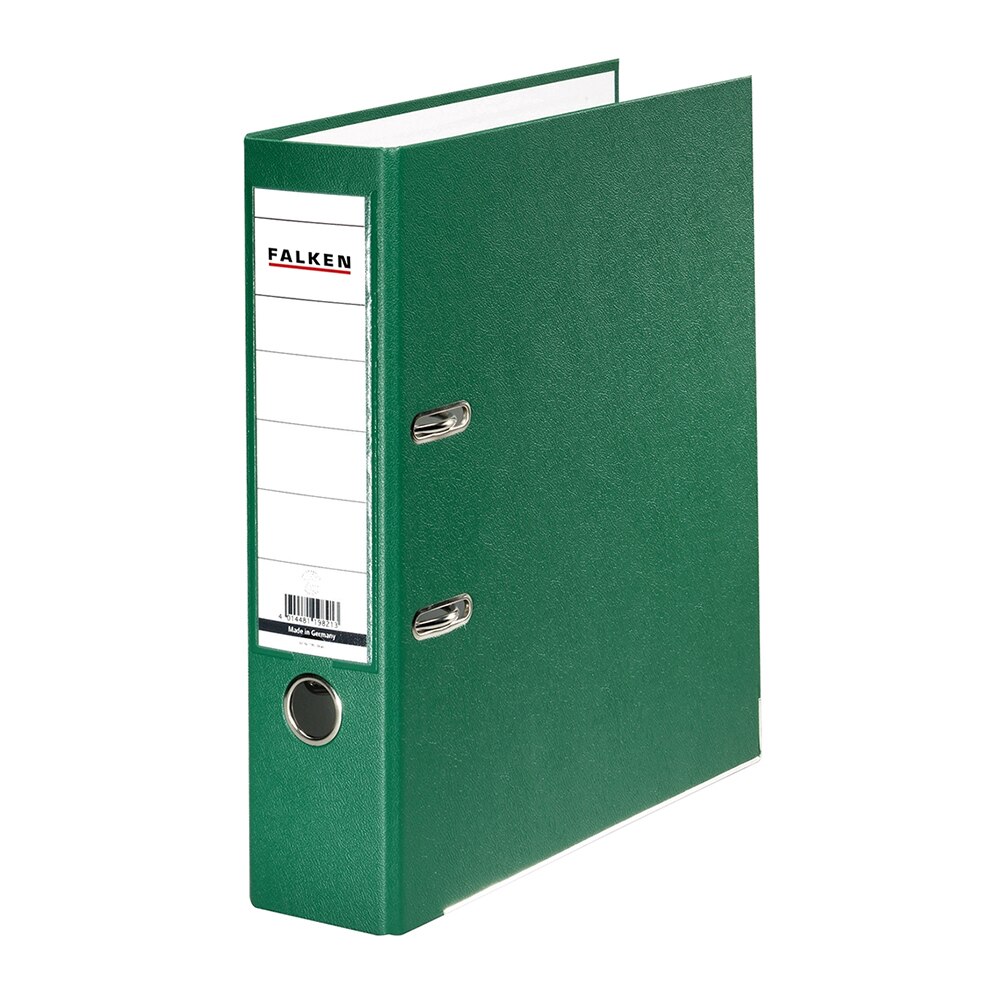 Biblioraft, Falken, PP exterior, carton interior, verde, A4, 318 x 285 mm