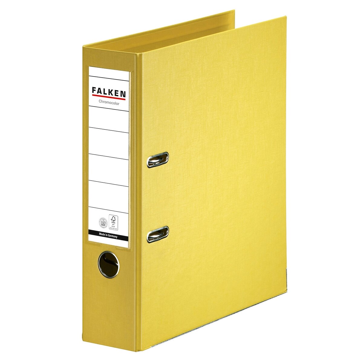 Biblioraft, Falken Chromcolor, PP exterior, PP interior, galben, A4, 318 x 285 mm