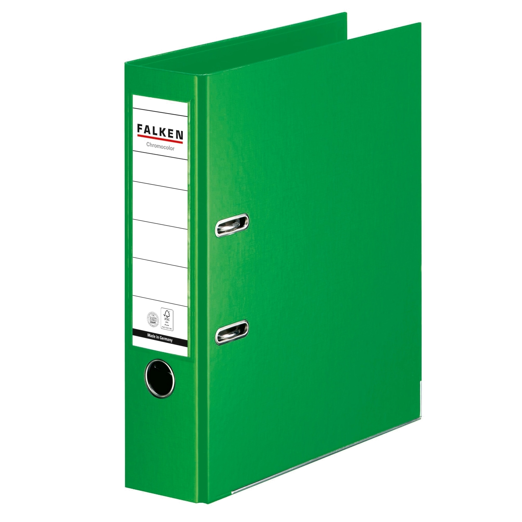 Biblioraft, Falken Chromcolor, PP exterior, PP interior, verde deschis, A4, 318 x 285 mm