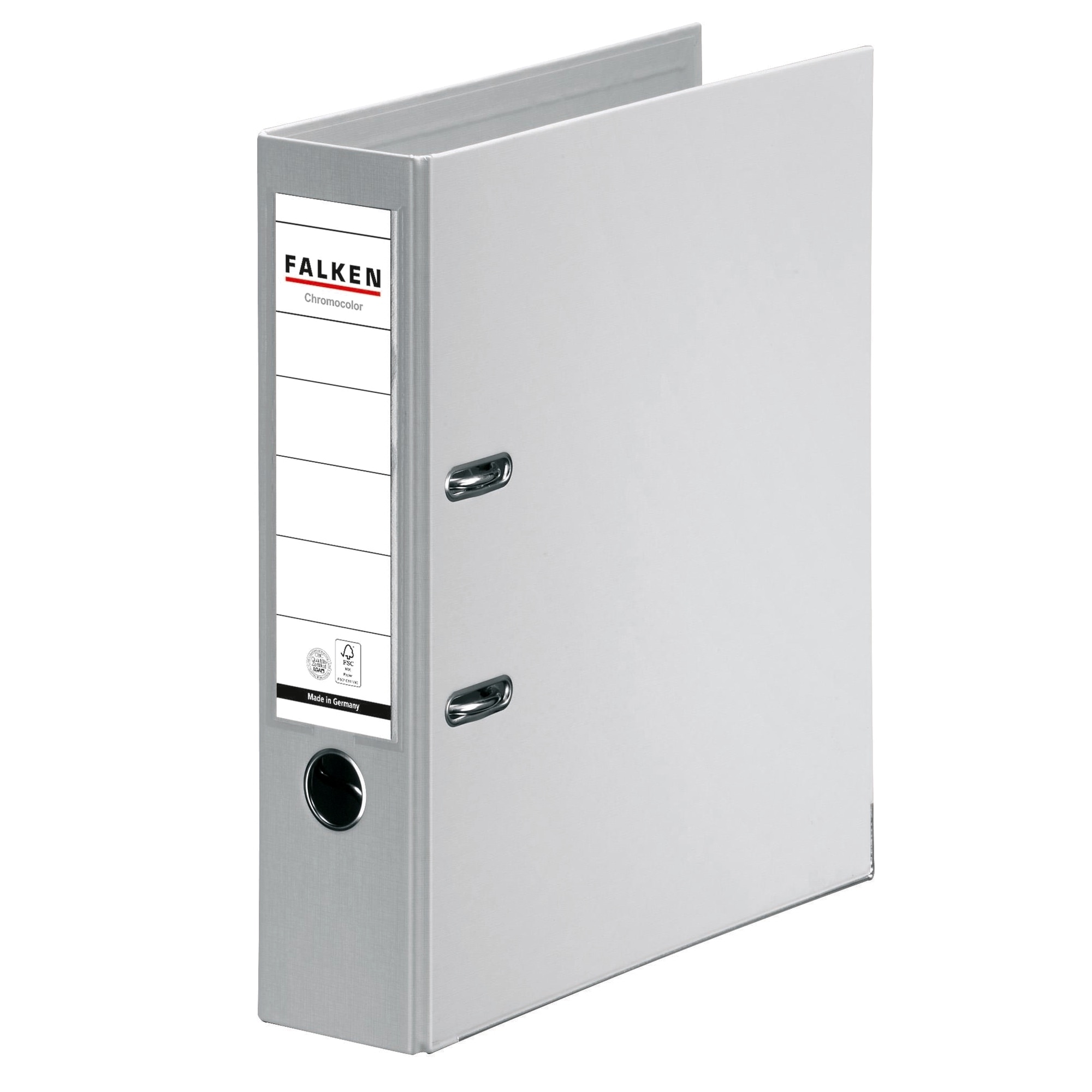 Biblioraft, Falken Chromcolor, PP exterior, PP interior, gri, A4, 318 x 285 mm