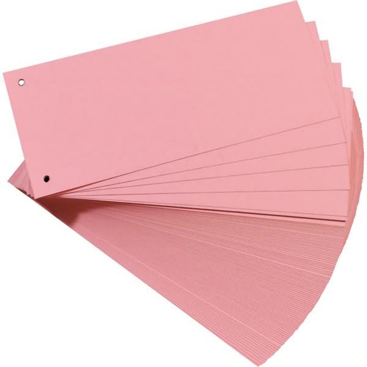 Еко Falken разделители, розови, 105x240mm, картон, 160g/m2, 100бр/компл