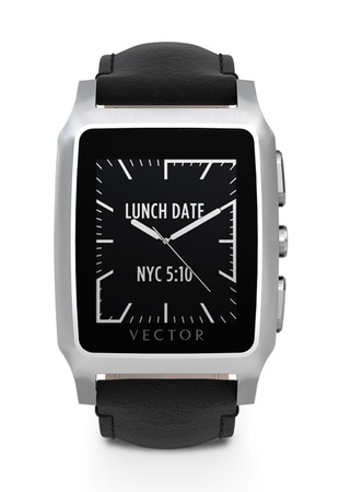 Incentive weed Occur Ceas Smartwatch Vector Meridian, Argintiu, Curea piele neagra - eMAG.ro