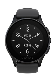 Ceas Smartwatch Vector Luna, Negru mat, Curea silicon neagra Ceas Smartwatch Vector Luna, Negru mat, Curea silicon neagra