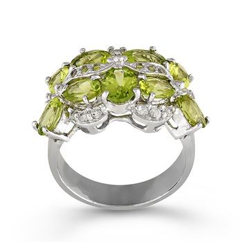 Inel Fantazzia Argint 925 Peridot, 58 MNGRGP50 Inel Fantazzia Argint 925 Peridot, 58 MNGRGP50