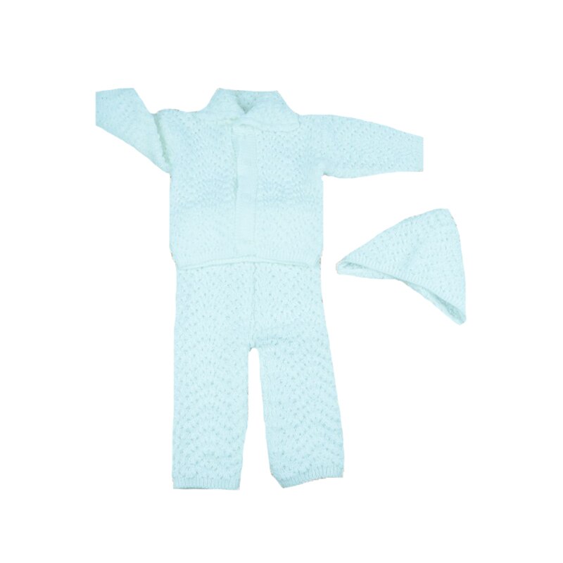 Costum de botez 3 piese Floryon CBF-02, Alb, 3-6 luni