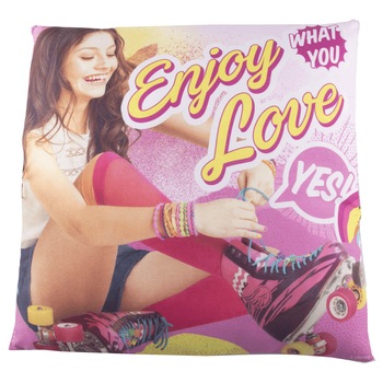 Perna pentru fetite Soy Luna, 40 x 40 cm, 100% poliester, forma patrata, Multicolor Perna pentru fetite Soy Luna, 40 x 40 cm, 100% poliester, forma patrata, Multicolor