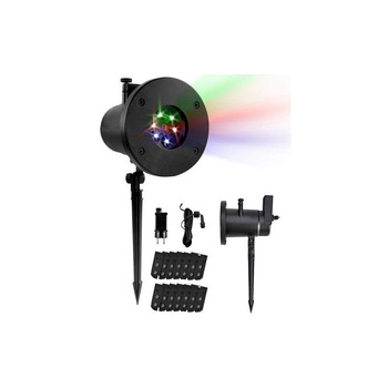 Proiector Laser LED Pentru Exterior Si Interior, Cu 12 Diapozitive Interschimbabile, Negru Proiector Laser LED Pentru Exterior Si Interior, Cu 12 Diapozitive Interschimbabile, Negru