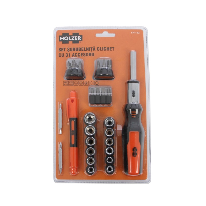 Set surubelnita clichet, Holzer, 31 accesorii