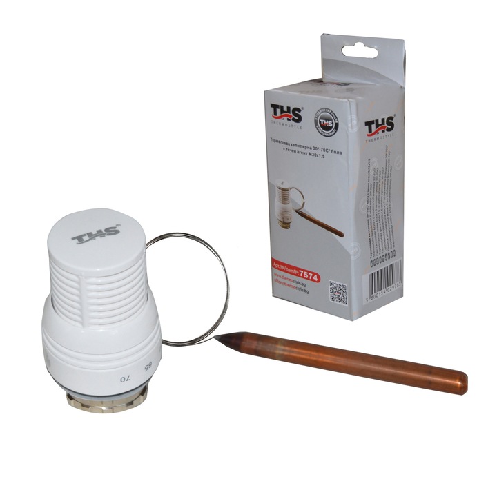 Термоглава Капилярна бяла с течен агент 30° - 70°