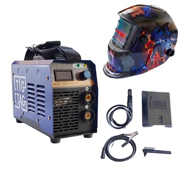 Aparat sudura TIGTAG MMA220Pro R, electrozi 1.6-4mm, accesorii incluse Aparat sudura TIGTAG MMA220Pro R, electrozi 1.6-4mm, accesorii incluse