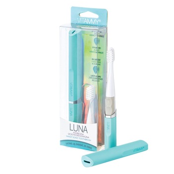 Periuta de dinti electrica VITAMMY Luna, 26000 vibratii/min, Turcoaz Periuta de dinti electrica VITAMMY Luna, 26000 vibratii/min, Turcoaz