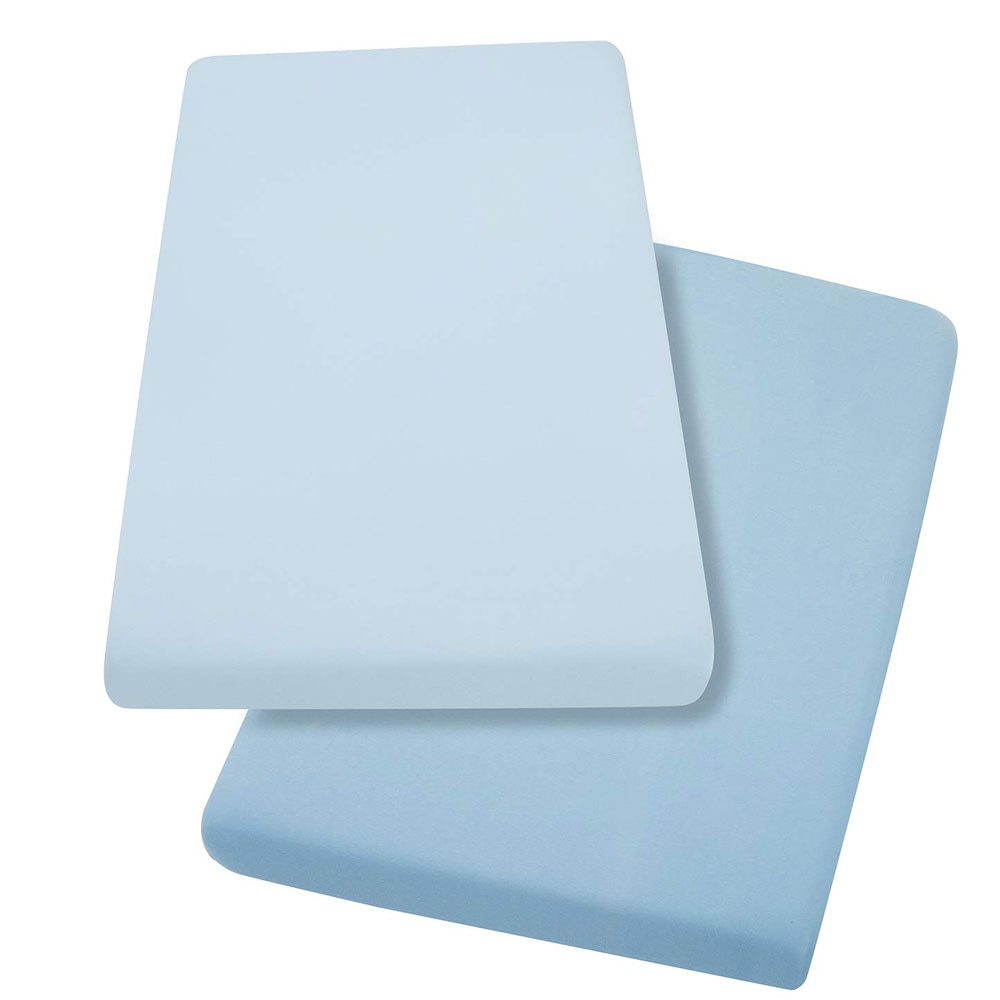 Set cearceaf cu elastic 140 cm x 70 cm Clevamama blue