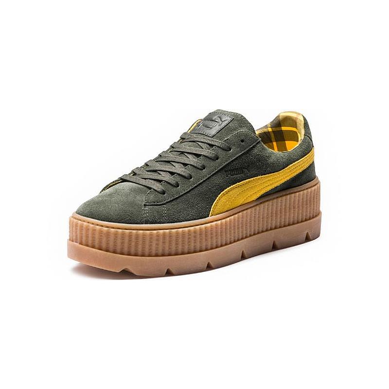 Puma Fenty Cleated Creeper zöld/sárga női tornacipő, 39-es méret