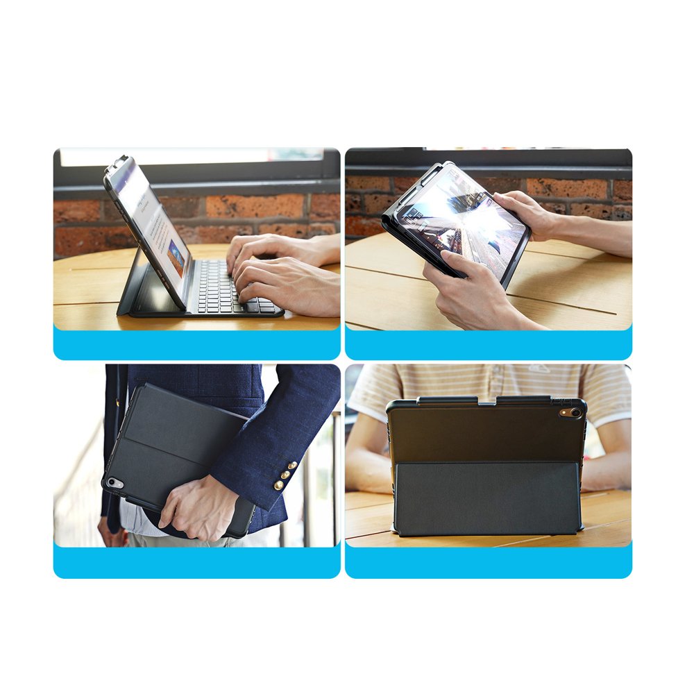 Husa cu tastatura magnetica iPad Pro 11 2018 wireless Bluetooth DUX DUCIS Black