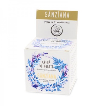 Crema de noapte Sanziana, Prisaca Transilvania, 30 ml Crema de noapte Sanziana, Prisaca Transilvania, 30 ml