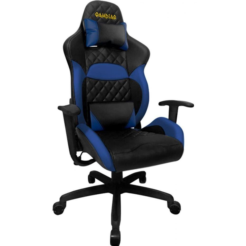 Scaun gaming Gamdias Zelus E1 L, Negru/Albastru