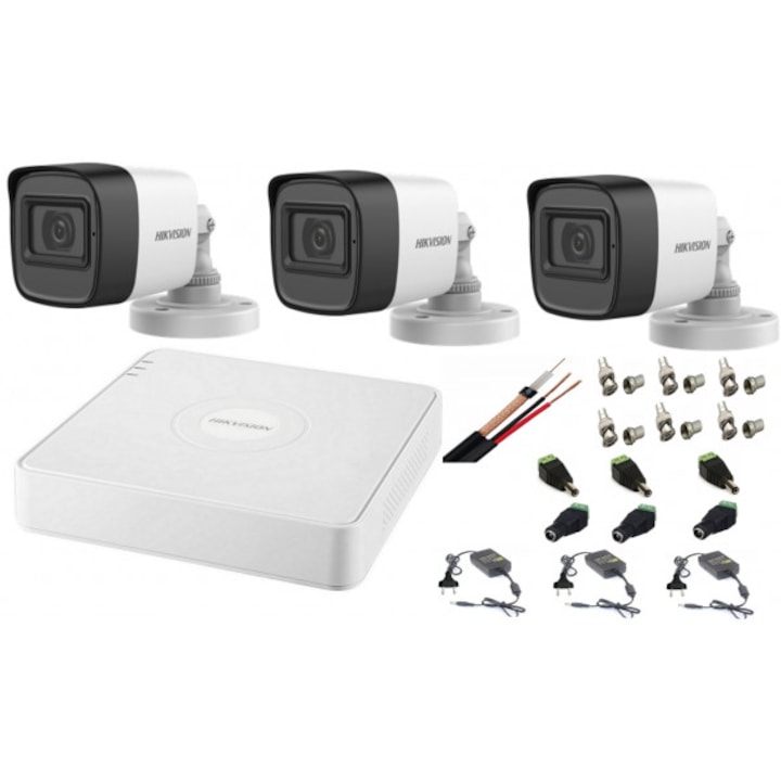 Sistem supraveghere interior audio-video 2 camere Turbo HD 2MP DVR 4 canale