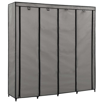 Sifonier cu 4 compartimente, vidaXL, Gri, 175 x 45 x 170 cm Sifonier cu 4 compartimente, vidaXL, Gri, 175 x 45 x 170 cm