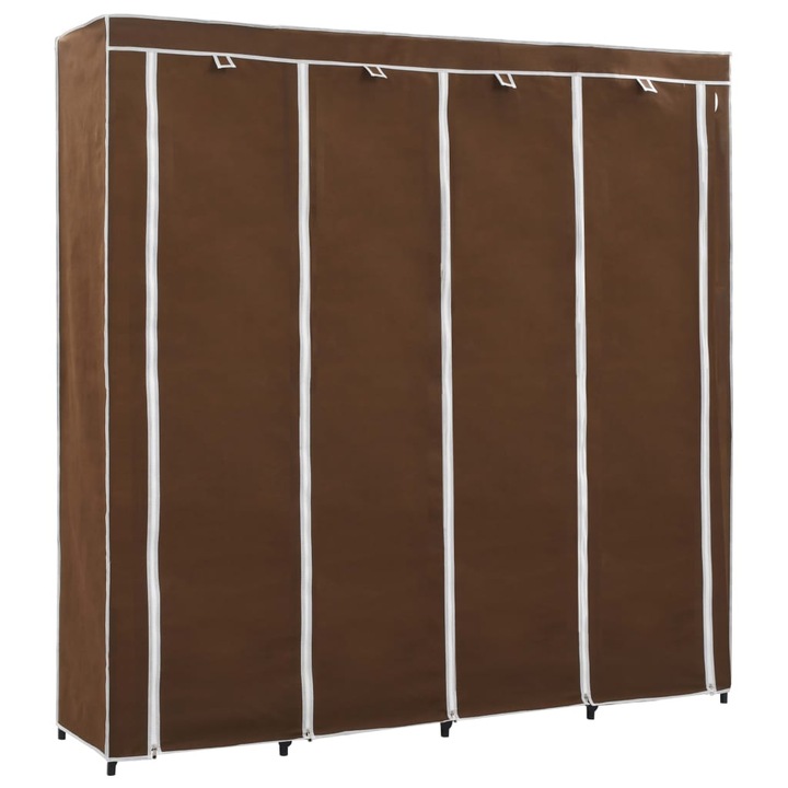 Sifonier cu 4 compartimente, vidaXL, Negru, 175 x 45 x 170 cm