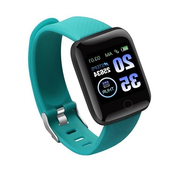 Bratara Inteligenta Fitness SH-116, Monitorizarea Pasilor, Pulsului, Ritmului Cardiac si Somnului, Verde