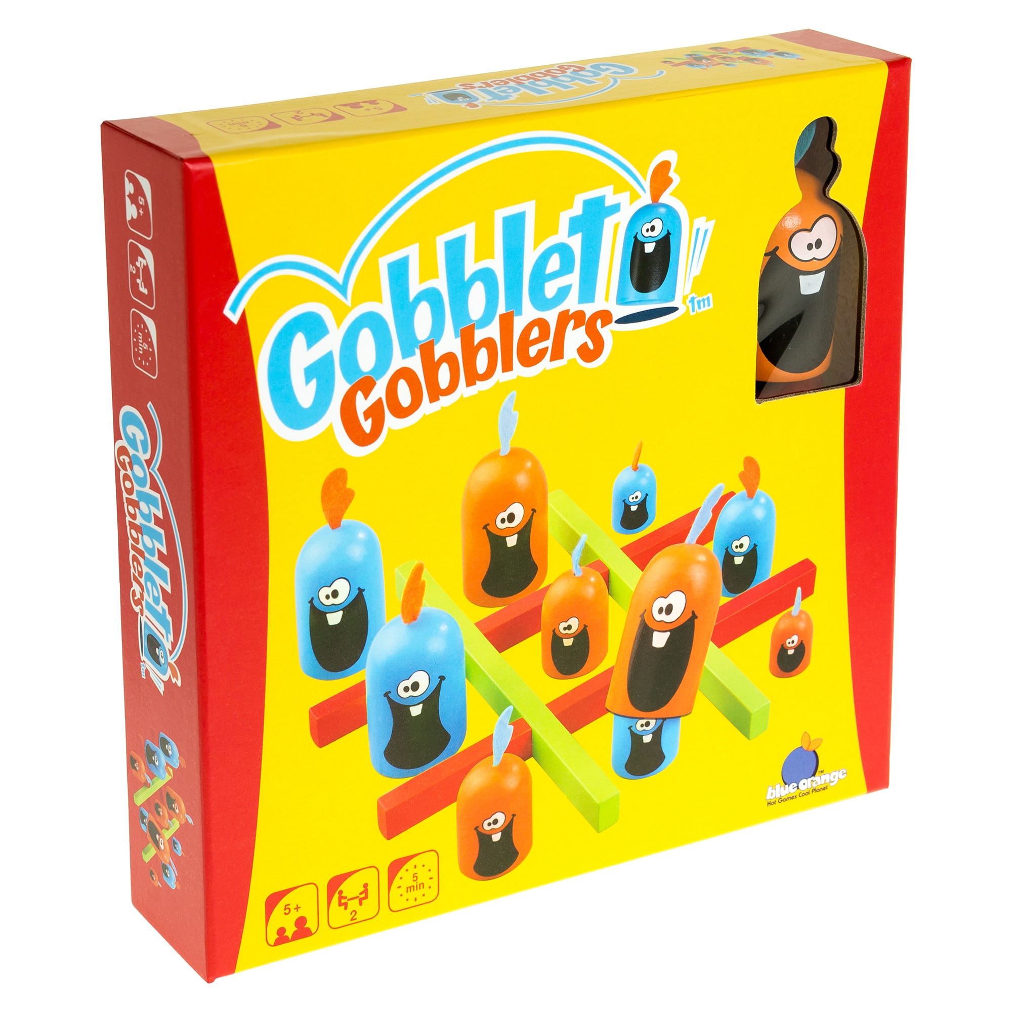 Joc Blue Orange - Gobblet gobblers, din lemn
