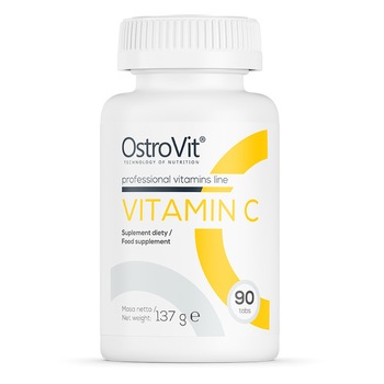 Supliment alimentar, Vitamina C (1000 mg), OstroVit Vitamin C - 90 comprimate (90 doze) Supliment alimentar, Vitamina C (1000 mg), OstroVit Vitamin C - 90 comprimate (90 doze)