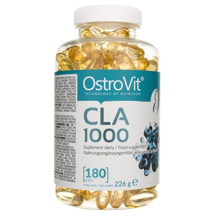 Хранителна добавка OstroVit CLA 1000, 180 Гел капсули