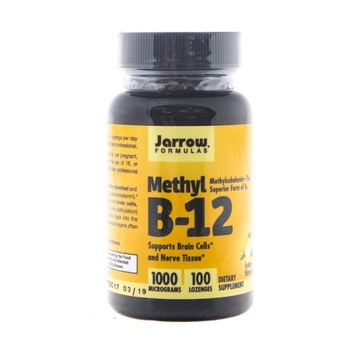 Supliment alimentar Jarrow Formulas Metil B12 (Metilcobalamina) 1000 mcg - 100 comprimate Supliment alimentar Jarrow Formulas Metil B12 (Metilcobalamina) 1000 mcg - 100 comprimate