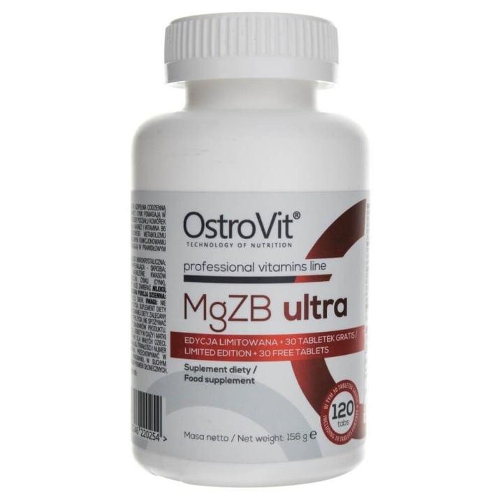 Supliment alimentar OstroVit MgZB Ultra - 120 comprimate