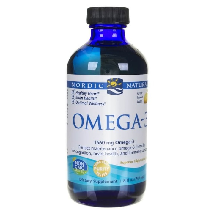 Supliment alimentar Nordic Naturals Omega-3 1560 mg aroma de lamaie - 237 ml
