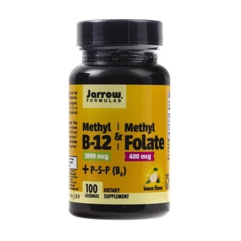 Supliment alimentar Jarrow Formulas Metil B12 1000 mcg + Folil de metil 400 mcg - 100 comprimate Supliment alimentar Jarrow Formulas Metil B12 1000 mcg + Folil de metil 400 mcg - 100 comprimate