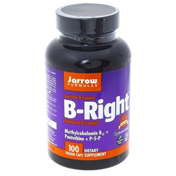 Supliment alimentar Jarrow Formule B-right (B-Complex) - 100 de capsule Supliment alimentar Jarrow Formule B-right (B-Complex) - 100 de capsule