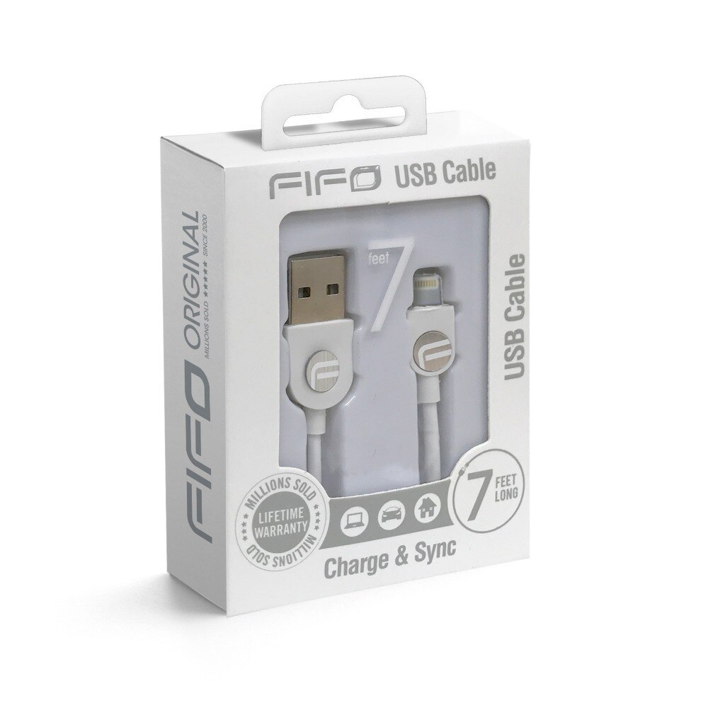 Cablu date/incarcare 2.1m USB lightning iPhone 5, 6, 7, FIFO