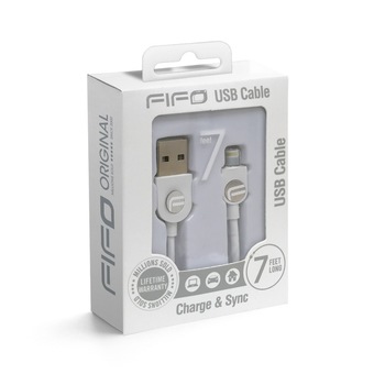 Cablu date/incarcare 2.1m USB lightning iPhone 5, 6, 7, FIFO Cablu date/incarcare 2.1m USB lightning iPhone 5, 6, 7, FIFO