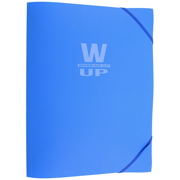 Mapa WorkingUp plastic cu elastic, 600microni, Albastru