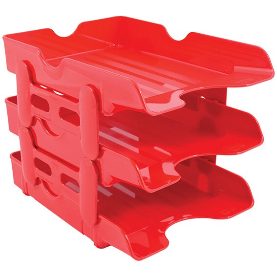 Tavita documente WorkingUp, 3 bucati/set, Rosu