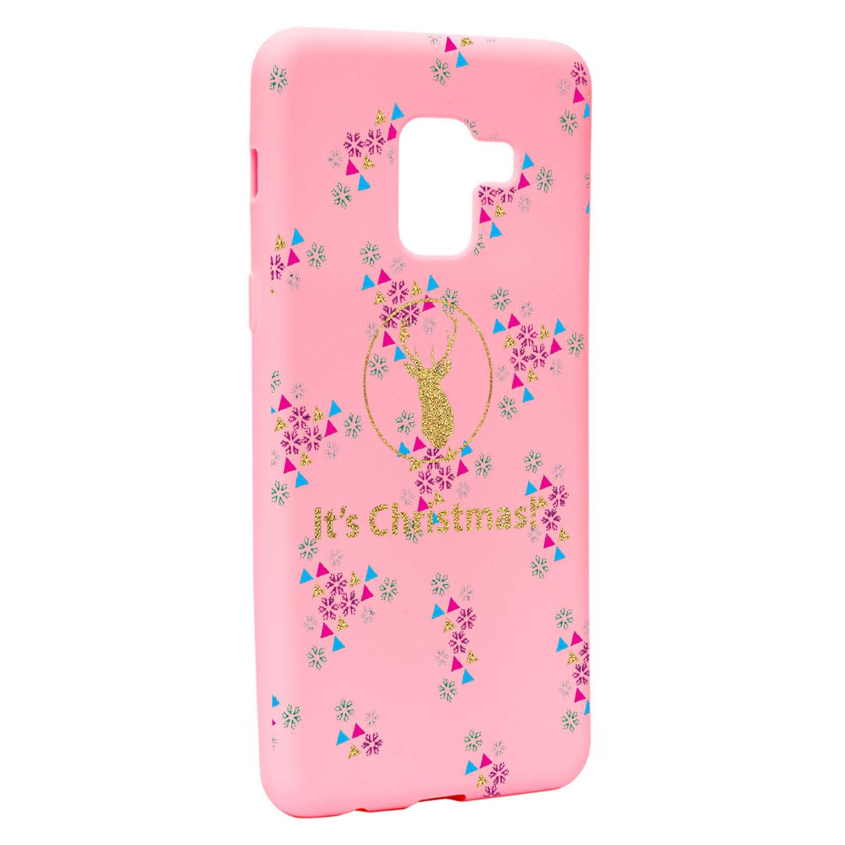 Husa de protectie Craciun, Christmas pentru Samsung Galaxy A5 2018, rezistenta la uzura, anti-alunecare, din silicon Premium, P313