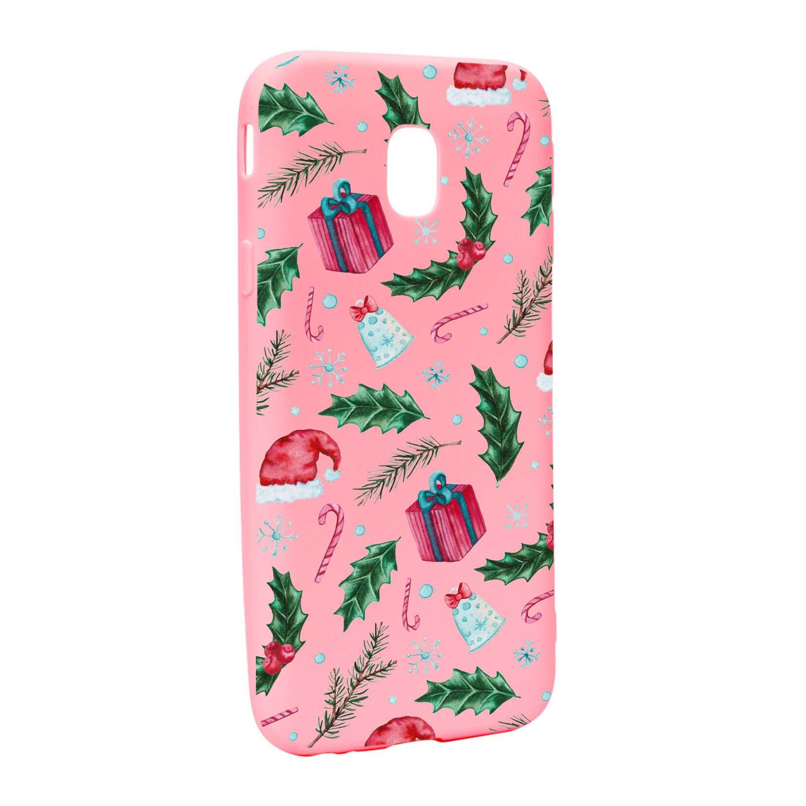 Husa de protectie Craciun, Christmas pentru Samsung Galaxy J7 2017, rezistenta la uzura, anti-alunecare, din silicon Premium, P314