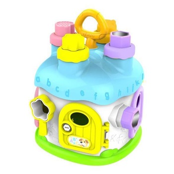 Castel interactiv pentru copii ABERO-Castle Fun Park, diferite forme de sortare si jucarii zornaitoare Castel interactiv pentru copii ABERO-Castle Fun Park, diferite forme de sortare si jucarii zornaitoare