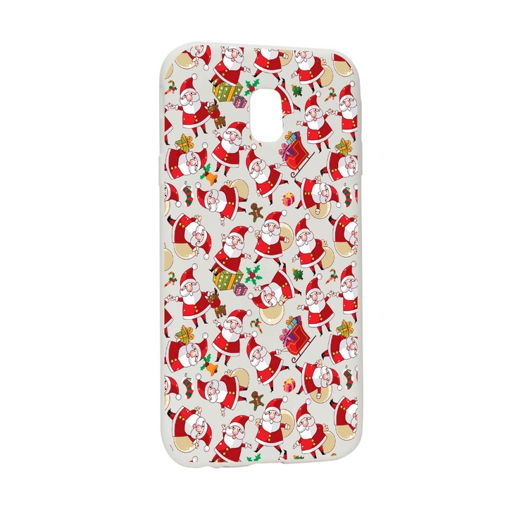 Husa de protectie Craciun, Christmas pentru Samsung Galaxy J7 2018, rezistenta la uzura, anti-alunecare, din silicon Premium, W315