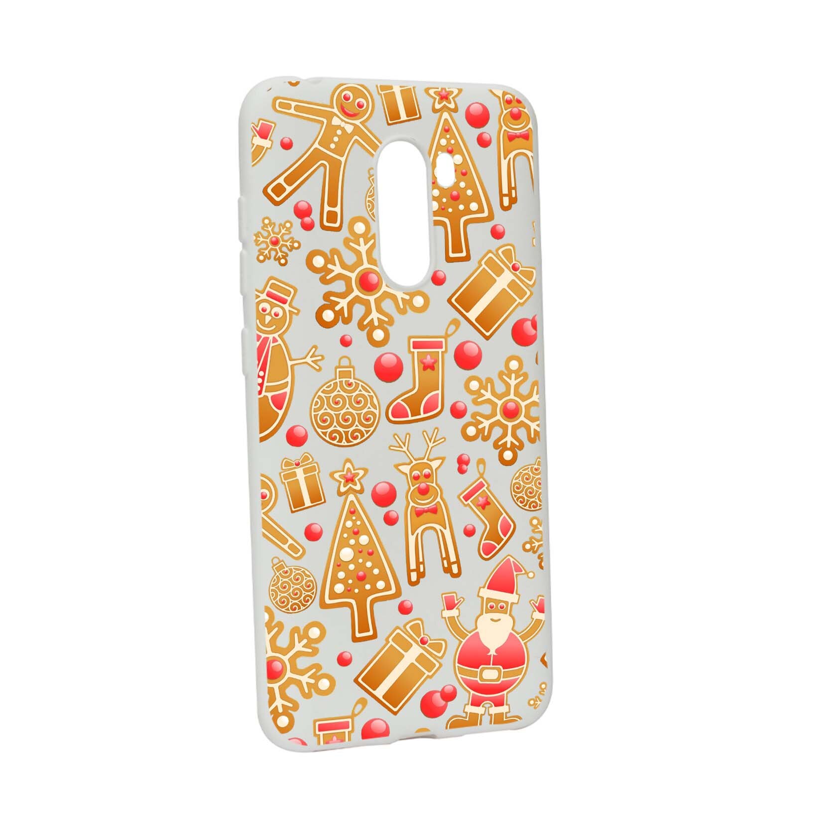 Husa de protectie Craciun, Christmas pentru Xiaomi PocoPhone F1, rezistenta la uzura, anti-alunecare, din silicon Premium, W317