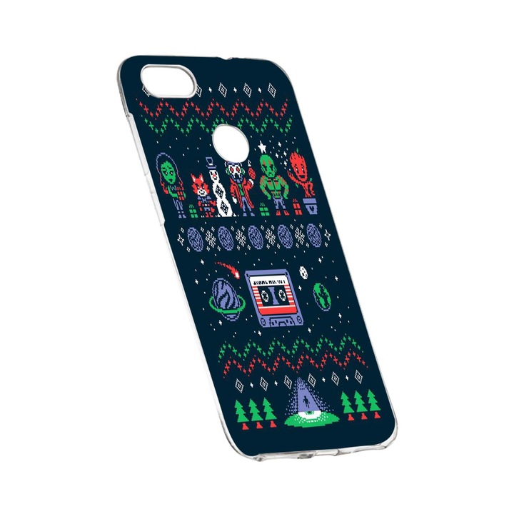 Защитен калъф за коледен робот за HTC Desire 12 Plus, износоустойчив, противоплъзгащ, премиум силикон, 327