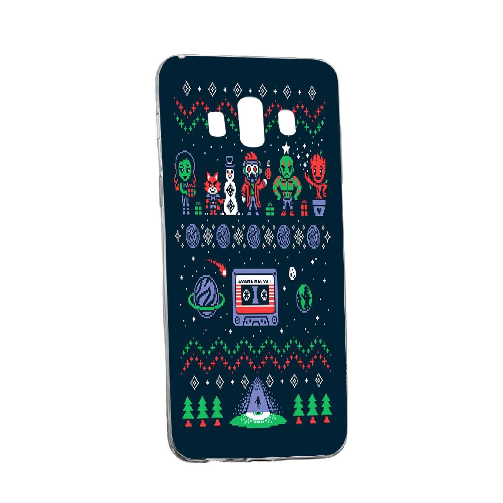 Husa de protectie Craciun, Christmas, robot pentru Samsung Galaxy J6 Plus 2018, rezistenta la uzura, anti-alunecare, din silicon Premium, 327