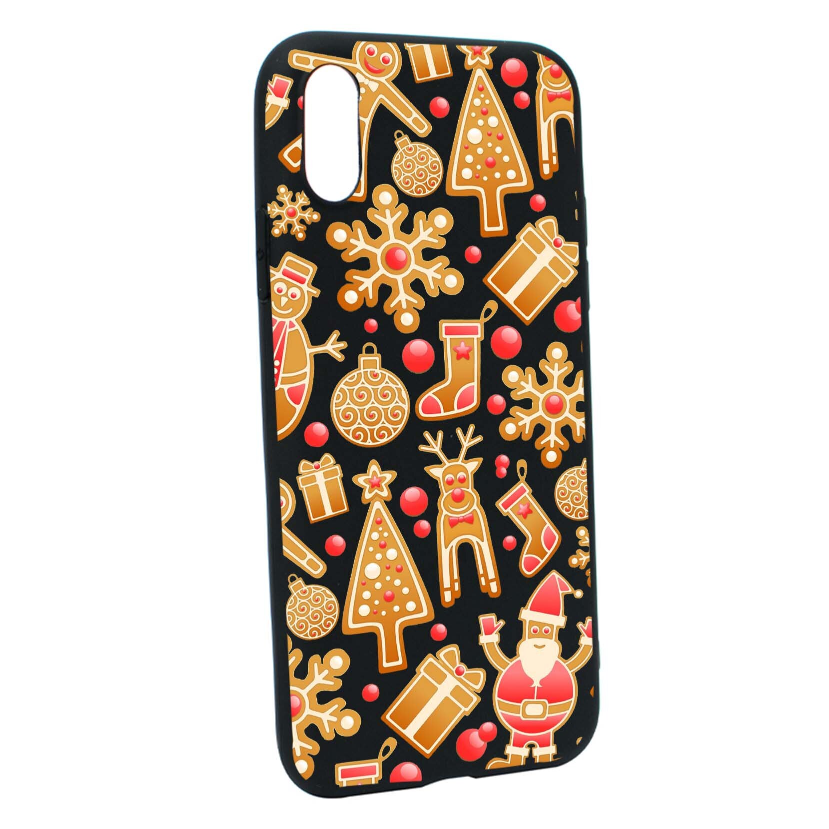 Husa de protectie Craciun, Christmas pentru Apple iPhone XS / X, rezistenta la uzura, anti-alunecare, din silicon Premium, B317