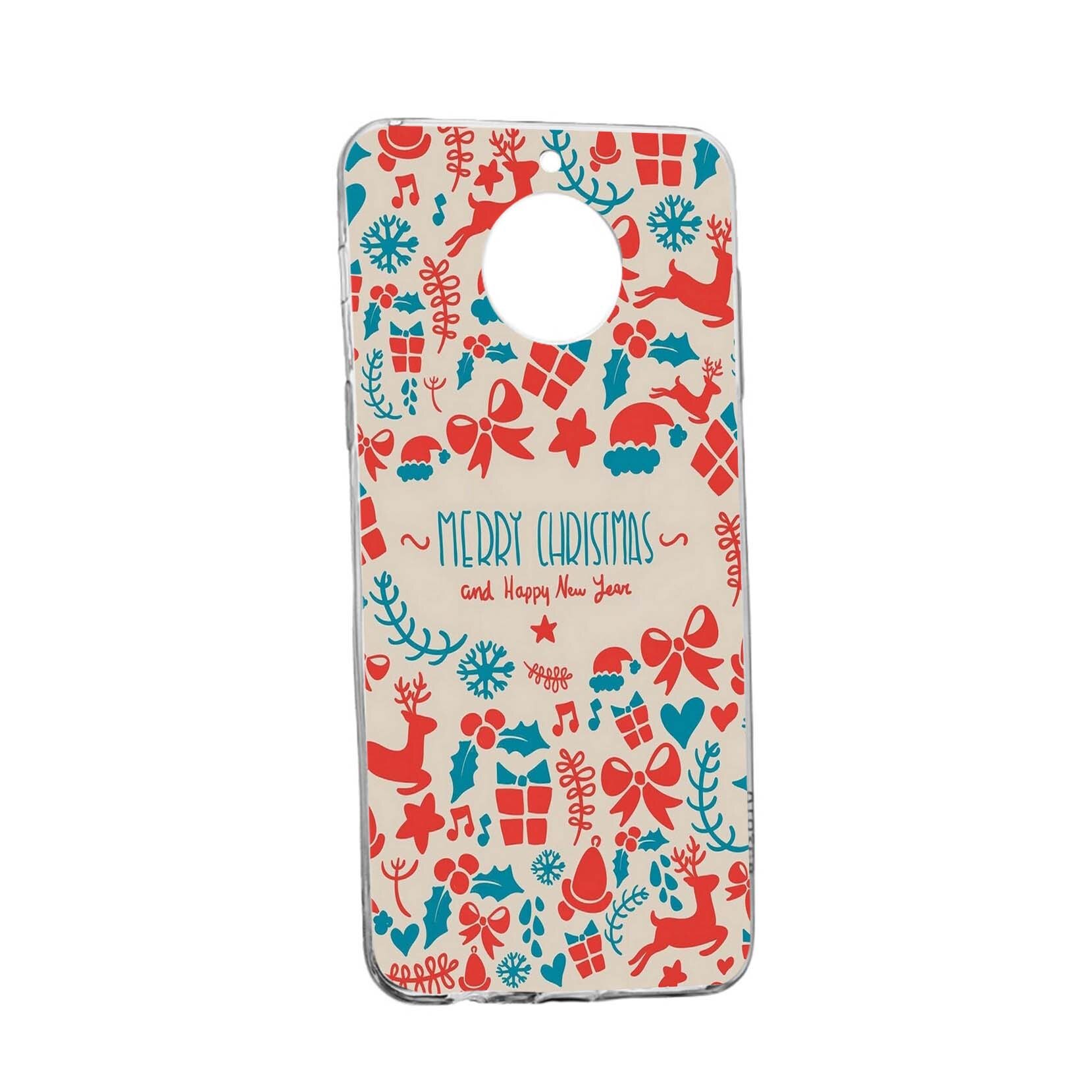 Husa de protectie Craciun, Christmas, pentru Motorola Moto G7 Power, rezistenta la uzura, anti-alunecare, din silicon Premium, 335