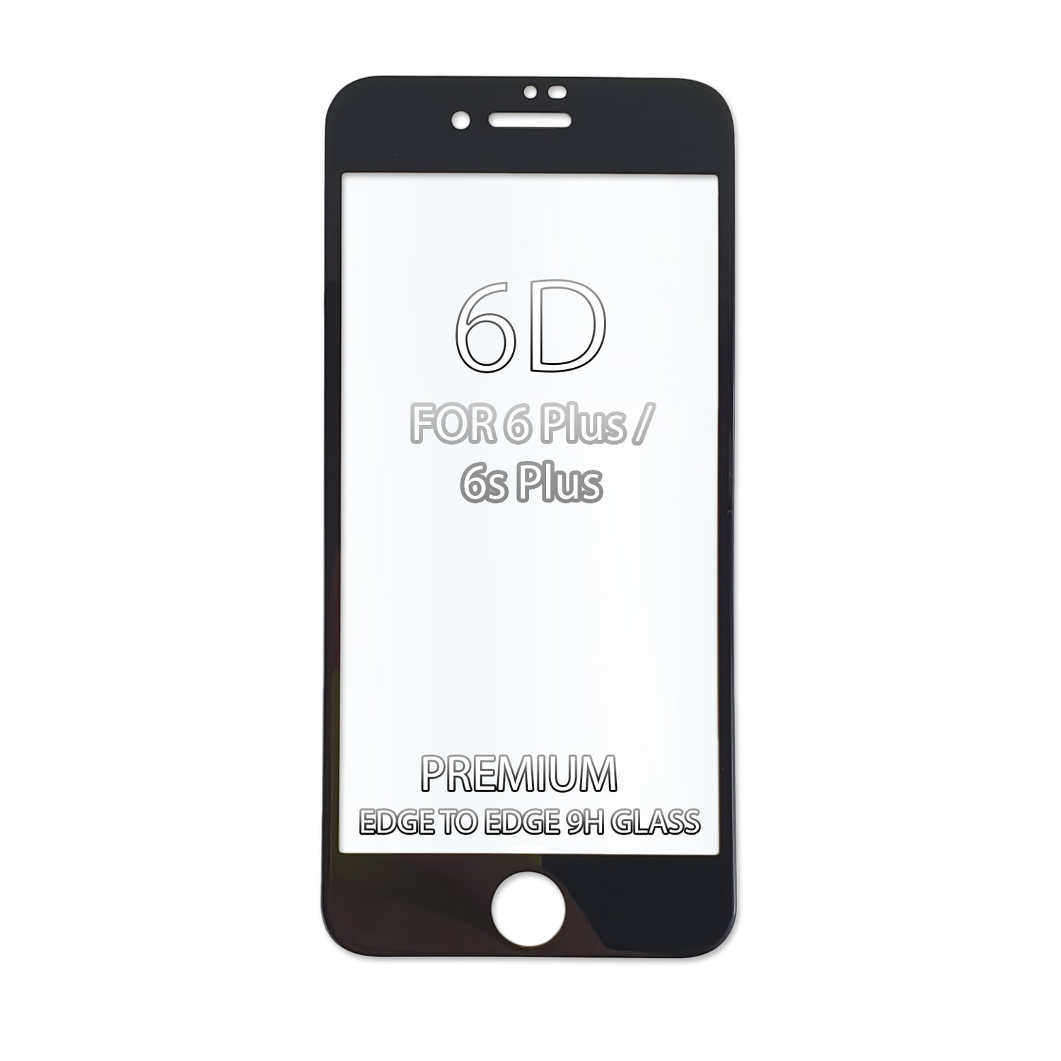 Sticla de protectie Premium 6D 9H pentru iPhone 6 Plus / 6s Plus Acopera tot ecranul - Negru